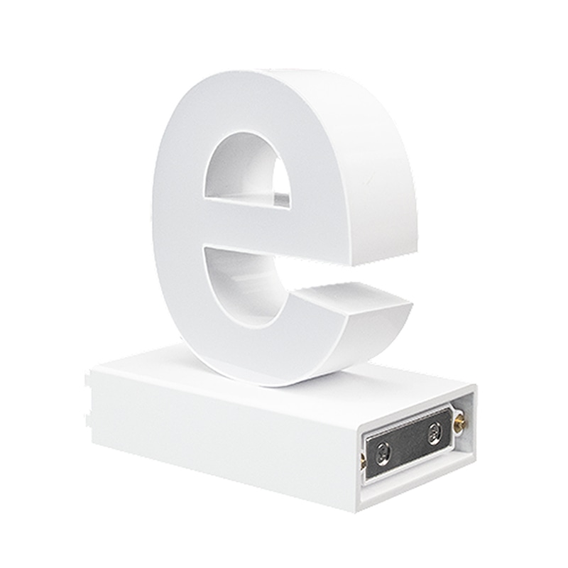 アクリサンデー LEDチャンネル文字 abcMIX マグネット式 H170mm 小文字 e 1個(ご注文単位1個)【直送品】