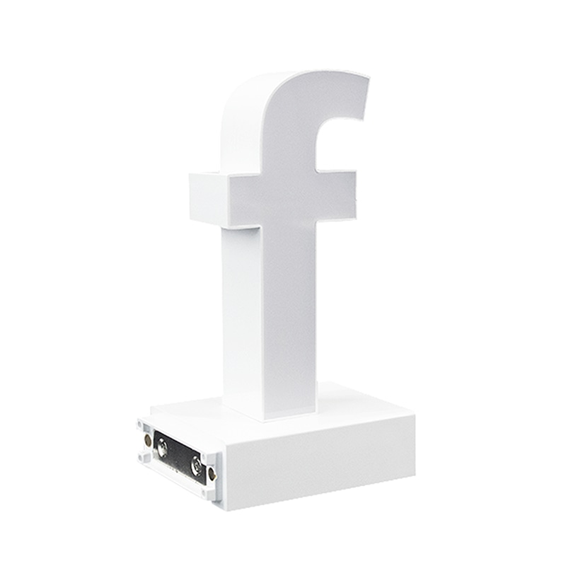 アクリサンデー LEDチャンネル文字 abcMIX マグネット式 H170mm 小文字 f 1個(ご注文単位1個)【直送品】