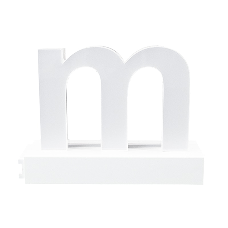 アクリサンデー LEDチャンネル文字 abcMIX マグネット式 H170mm 小文字 m 1個(ご注文単位1個)【直送品】