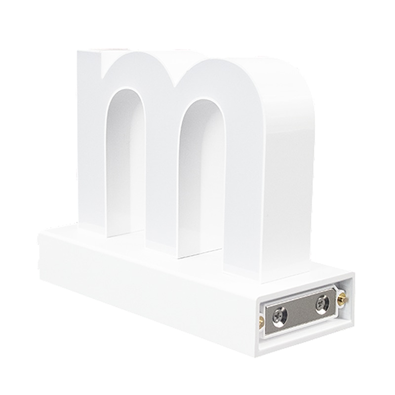 アクリサンデー LEDチャンネル文字 abcMIX マグネット式 H170mm 小文字 m 1個(ご注文単位1個)【直送品】