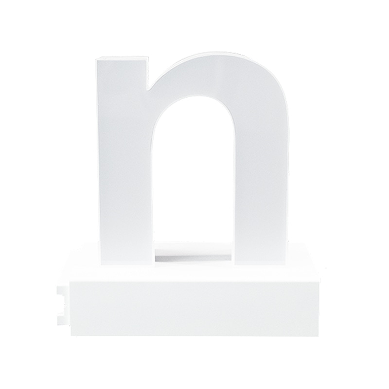 アクリサンデー LEDチャンネル文字 abcMIX マグネット式 H170mm 小文字 n 1個(ご注文単位1個)【直送品】