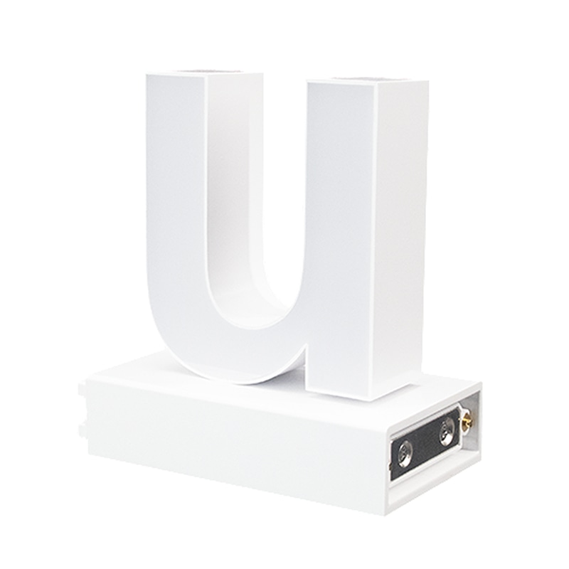 アクリサンデー LEDチャンネル文字 abcMIX マグネット式 H170mm 小文字 u 1個(ご注文単位1個)【直送品】