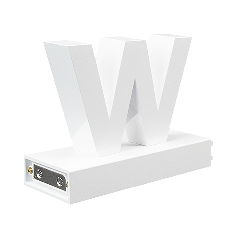 アクリサンデー LEDチャンネル文字 abcMIX マグネット式 H170mm 小文字 w 1個(ご注文単位1個)【直送品】