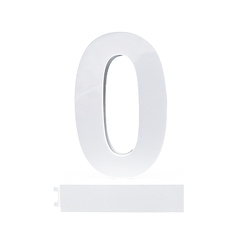 アクリサンデー LEDチャンネル文字 abcMIX マグネット式 H170mm 数字 0 1個(ご注文単位1個)【直送品】