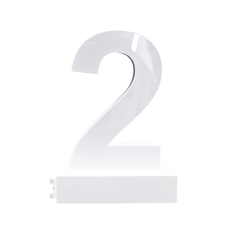 アクリサンデー LEDチャンネル文字 abcMIX マグネット式 H170mm 数字 2 1個(ご注文単位1個)【直送品】