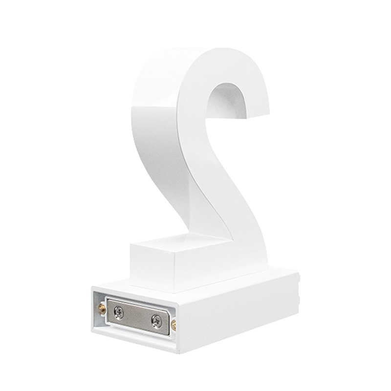 アクリサンデー LEDチャンネル文字 abcMIX マグネット式 H170mm 数字 2 1個(ご注文単位1個)【直送品】