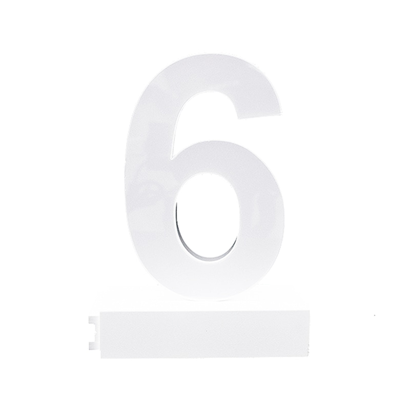 アクリサンデー LEDチャンネル文字 abcMIX マグネット式 H170mm 数字 6 1個(ご注文単位1個)【直送品】