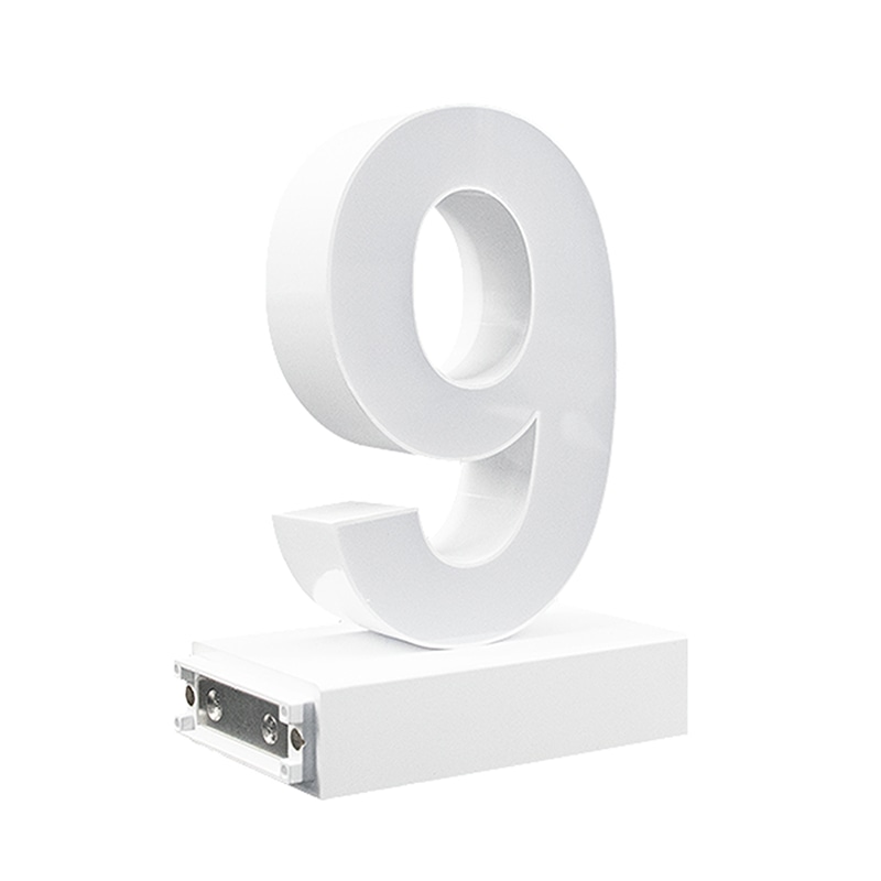 アクリサンデー LEDチャンネル文字 abcMIX マグネット式 H170mm 数字 9 1個(ご注文単位1個)【直送品】