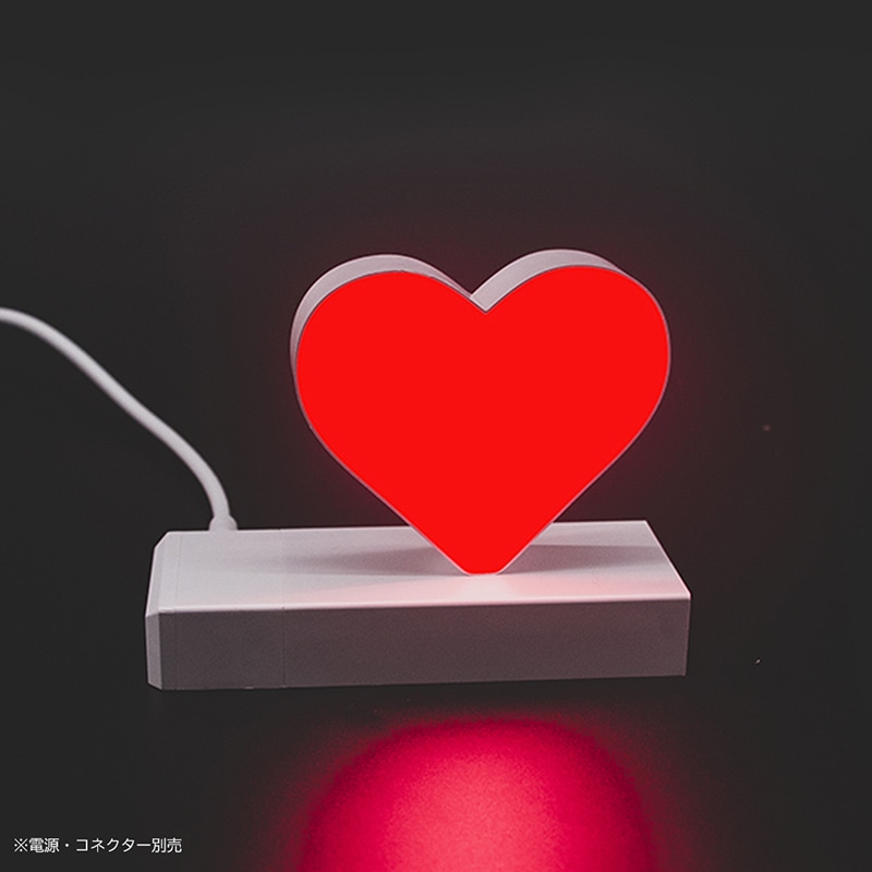 アクリサンデー LEDチャンネル文字 abcMIX マグネット式 H170mm 記号 ハート 1個（ご注文単位1個）【直送品】