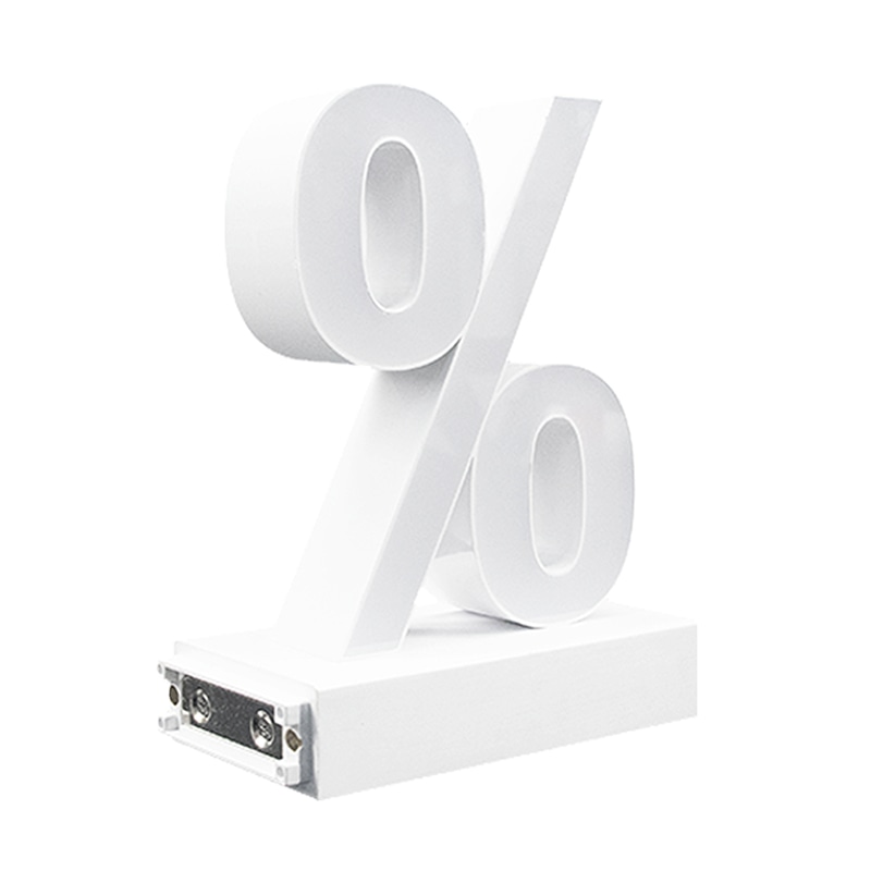 アクリサンデー LEDチャンネル文字 abcMIX マグネット式 H170mm 記号 % パーセント 1個(ご注文単位1個)【直送品】