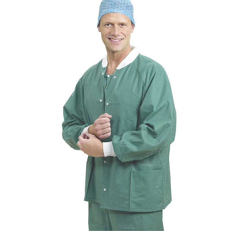 バリアー ウォームアップジャケット 18001 S グリーン 48枚 1枚(ご注文単位1枚)【直送品】