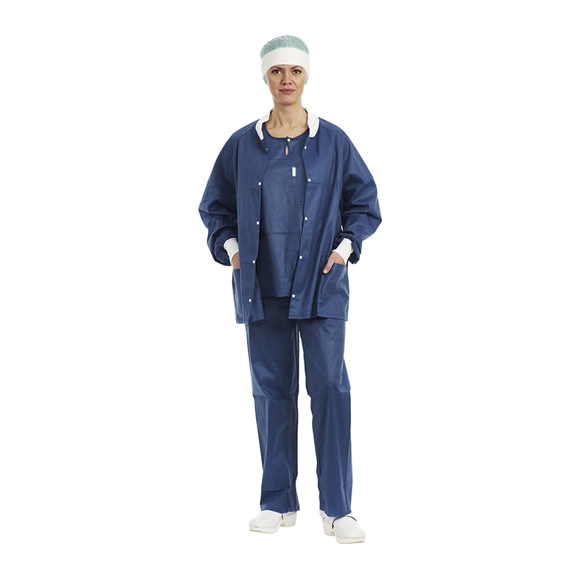 バリアー ウォームアップジャケット 28010 M ブルー 48枚 1枚(ご注文単位1枚)【直送品】