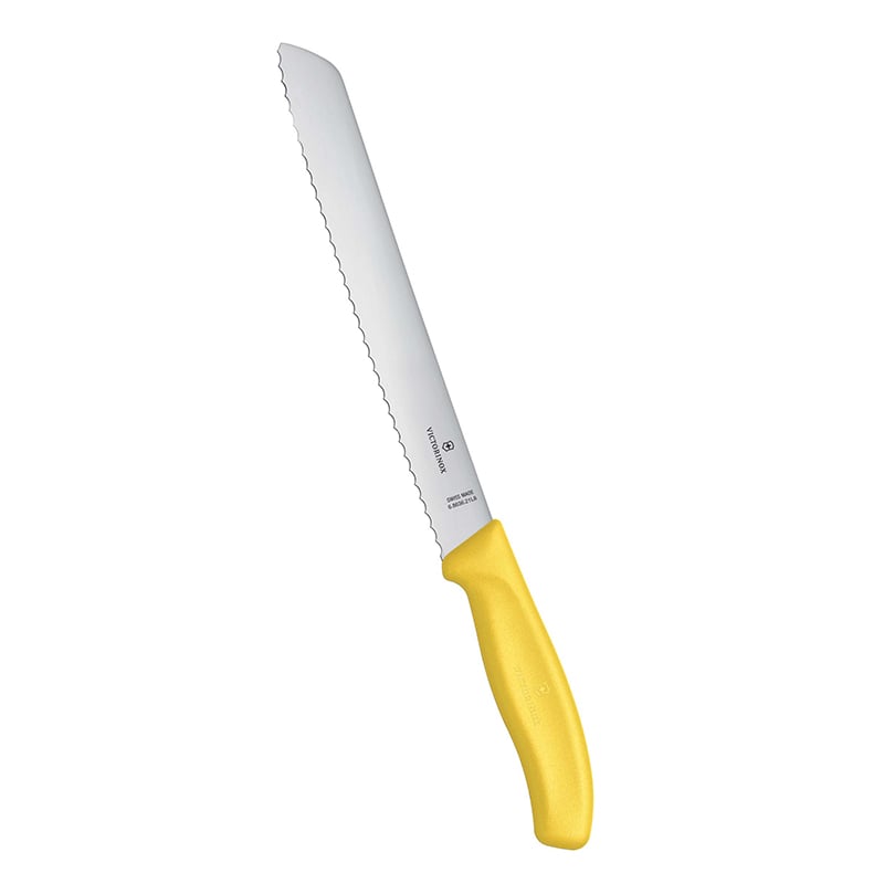 ビクトリノックスFCブレッドナイフ21cmイエロー6.8636.21L8E　1個（ご注文単位1個）【直送品】