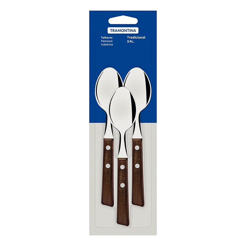 トラモンティーナ トラディショナル ティースプーン 3本セット ブリスターパック 22207300 1セット(ご注文単位1セット)【直送品】