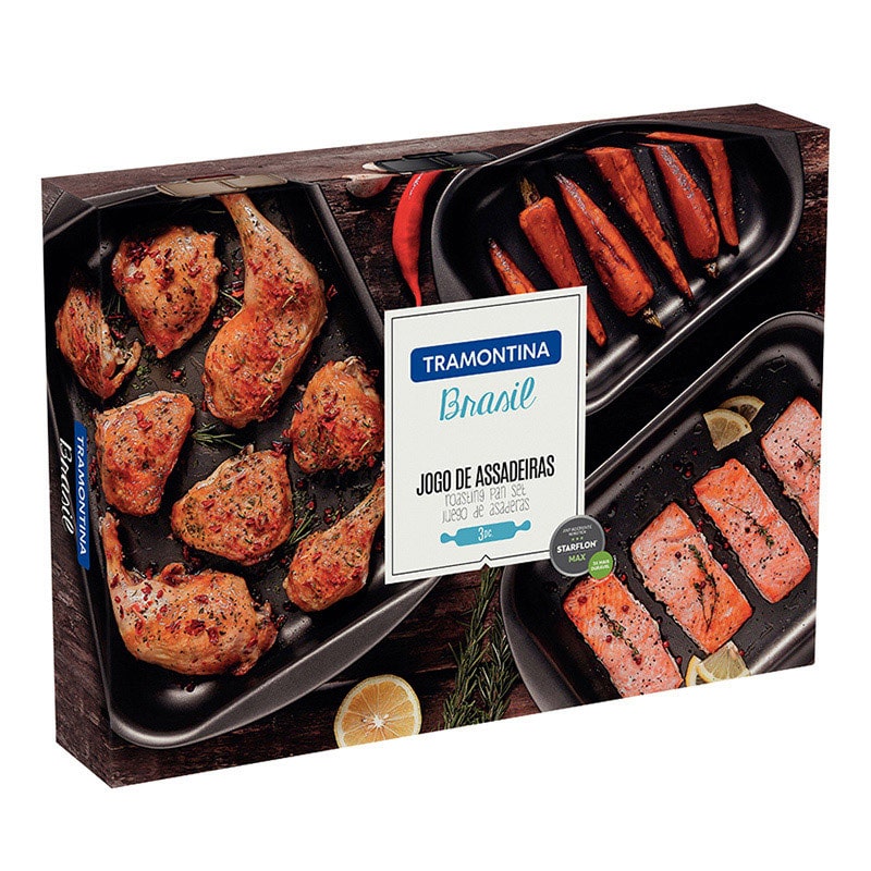 ノボダ トラモンティーナ ノンスティック グリルパン 3点セット 22cm/28cm/34cm 20099/020 1セット（ご注文単位1セット）【直送品】