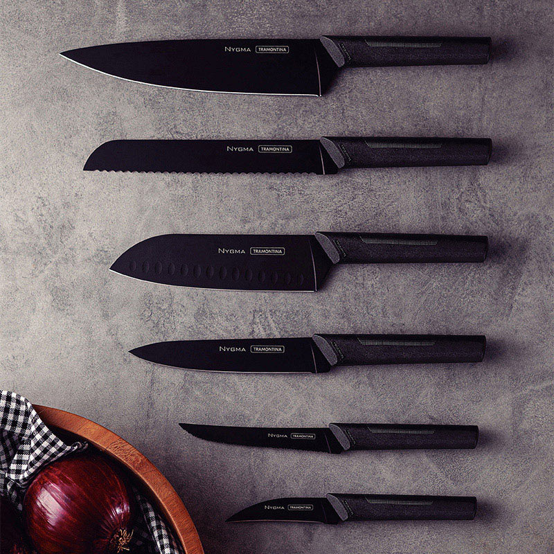ノボダ トラモンティーナ ニグマ ブラック ナイフ 6点セット 23699/081 1セット(ご注文単位1セット)【直送品】