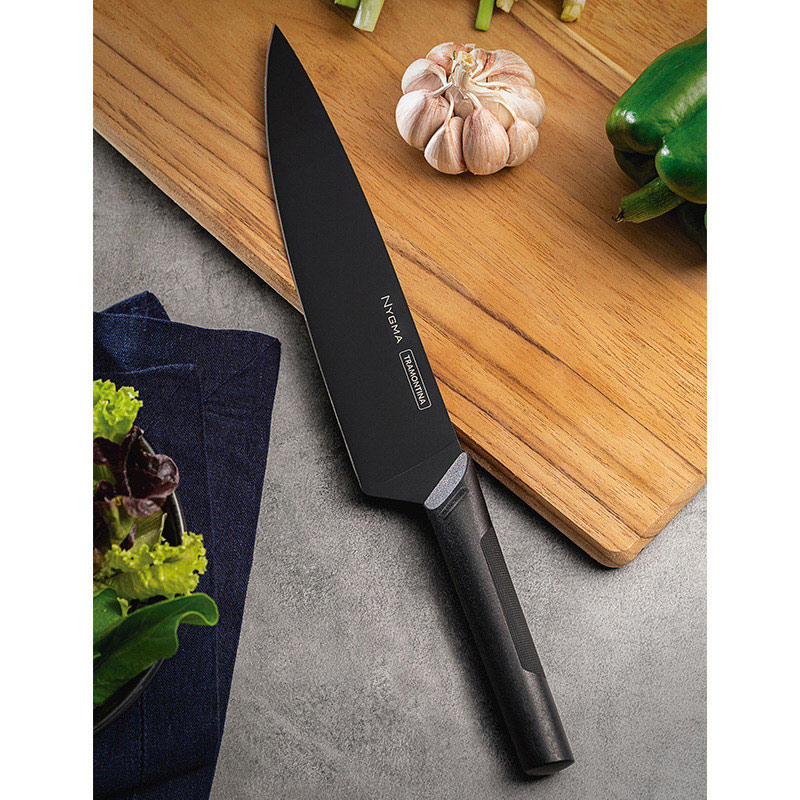 ノボダ トラモンティーナ ニグマ ブラック 牛刀 8インチ 23684/108 1個（ご注文単位1個）【直送品】