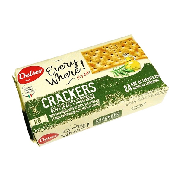 デルセールオリーブオイル&ローズマリークラッカー 200g 常温 1個※軽(ご注文単位1個)※注文上限数12まで【直送品】