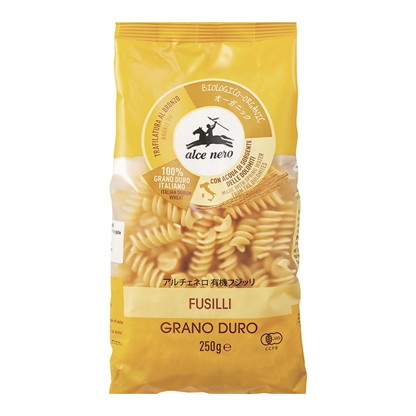 アルチェネロ 有機フッジリ 250g 常温 1個※軽(ご注文単位1個)※注文上限数12まで【直送品】