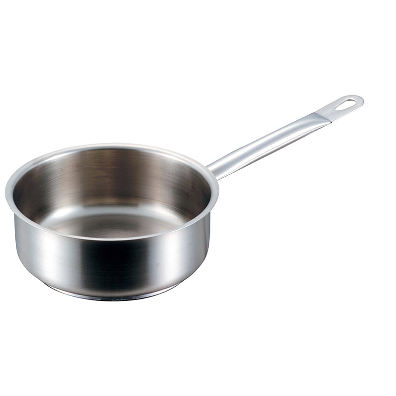 パデルノ 浅型片手鍋(蓋無)1008-20cm 電磁 1個(ご注文単位1個)【直送品】