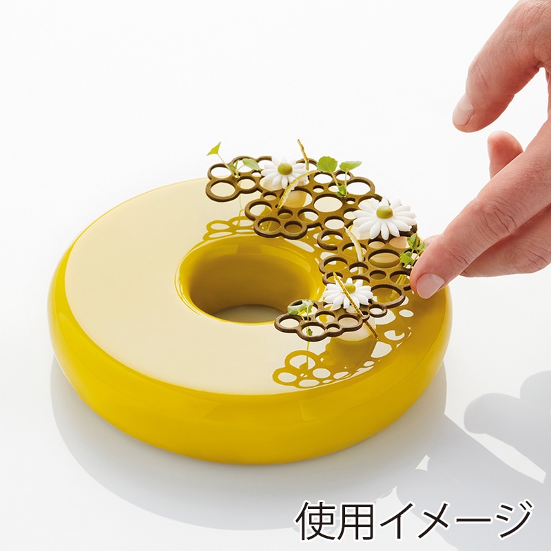 パボーニ シリコンモールド　パボデコアー サークルズ1　3個取 PR004 1枚（ご注文単位1枚）【直送品】