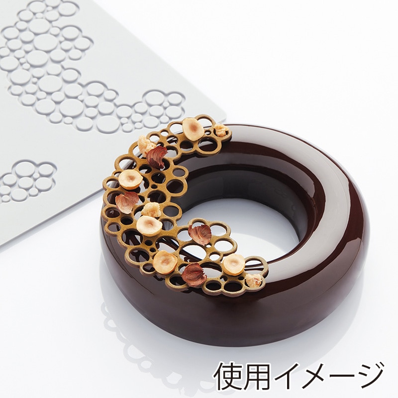 パボーニ シリコンモールド　パボデコアー サークルズ1　3個取 PR004 1枚（ご注文単位1枚）【直送品】