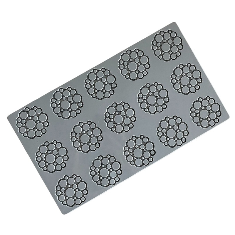 パボーニ シリコンモールド パボデコアー サークルズ2 15個取 PR005 1枚(ご注文単位1枚)【直送品】