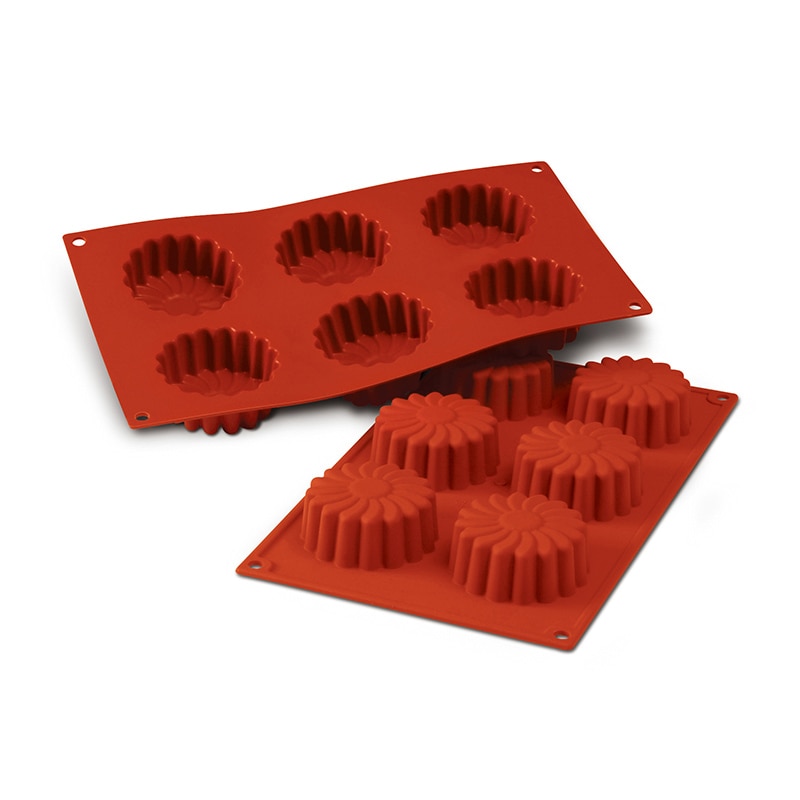 パシフィック洋行　製菓シリコン型　6個取 SF056　デイジー 1個（ご注文単位1個）【直送品】