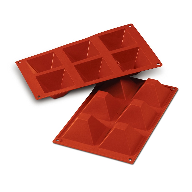 パシフィック洋行　製菓シリコン型　6個取 SF007　ビックピラミッド 1個（ご注文単位1個）【直送品】