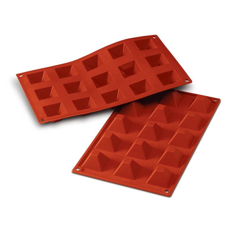 パシフィック洋行　製菓シリコン型　15個取 SF008　ピラミッド 1個（ご注文単位1個）【直送品】