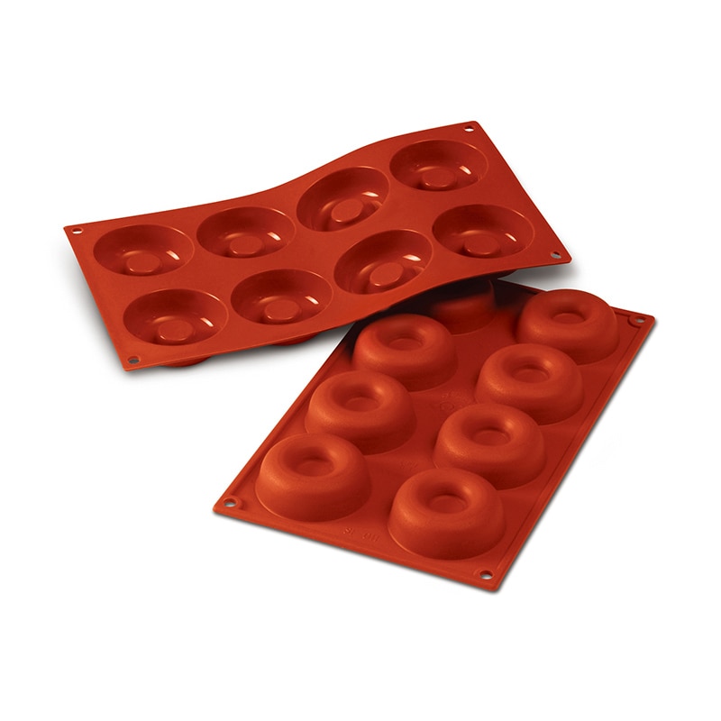 パシフィック洋行　製菓シリコン型　8個取 SF011　ミディアムサバラン 1個（ご注文単位1個）【直送品】