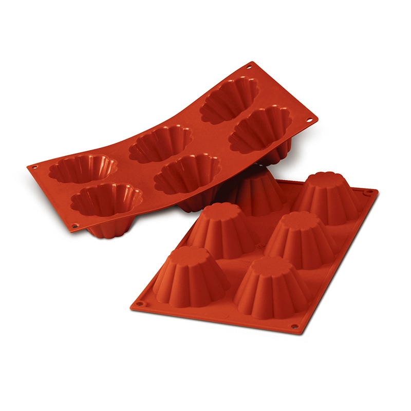 パシフィック洋行　製菓シリコン型　6個取 SF034　ブリオッシュ37 1個（ご注文単位1個）【直送品】