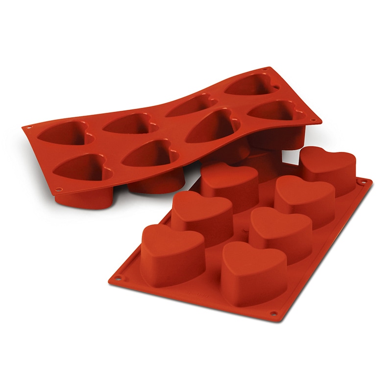 パシフィック洋行　製菓シリコン型　8個取 SF040　ハート　60 1個（ご注文単位1個）【直送品】