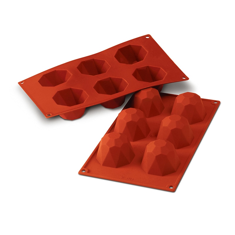 パシフィック洋行　製菓シリコン型　6個取 SF049　ビックダイヤモンド 1個（ご注文単位1個）【直送品】