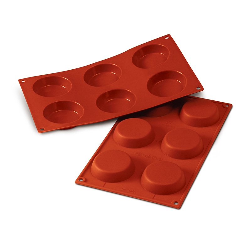 パシフィック洋行　製菓シリコン型　6個取 SF046　フランモールド70 1個（ご注文単位1個）【直送品】