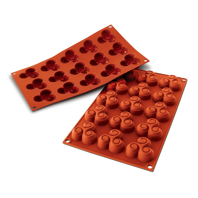 パシフィック洋行　製菓シリコン型　15個取 SF062　スモールトリスケル 1個（ご注文単位1個）【直送品】