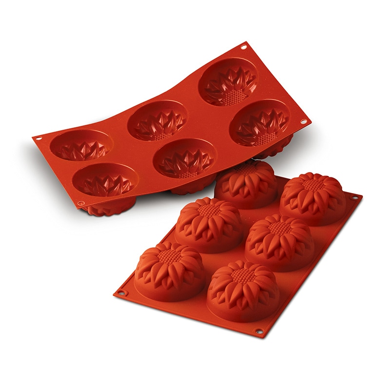 パシフィック洋行　製菓シリコン型　6個取 SF076　サンフラワー 1個（ご注文単位1個）【直送品】