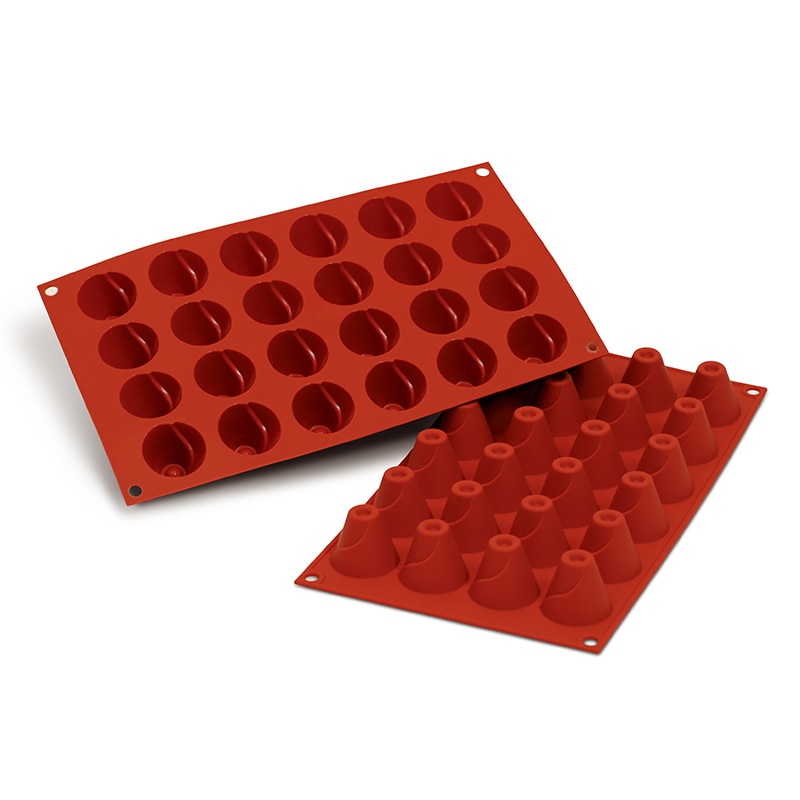 パシフィック洋行　製菓シリコン型　24個取 SF095　スモールボルケーノ 1個（ご注文単位1個）【直送品】