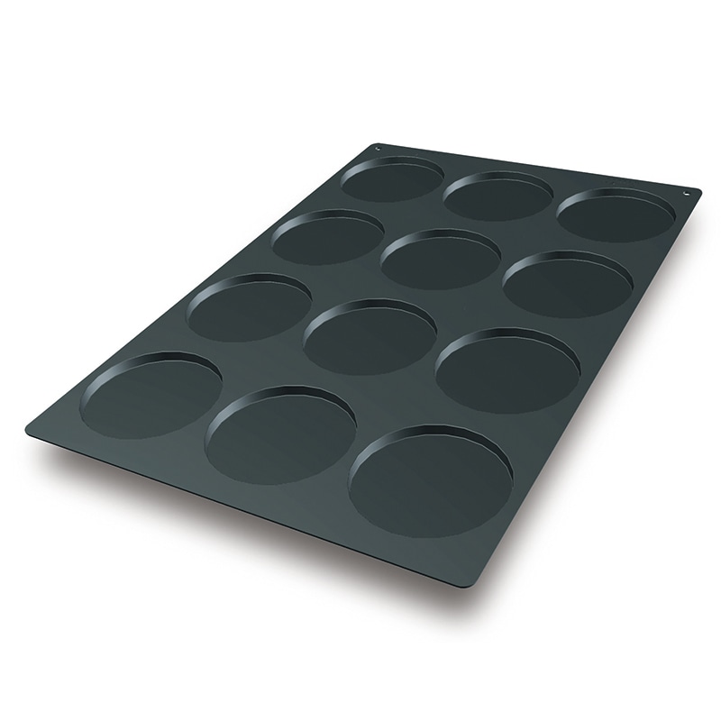 パシフィック洋行　製菓シリコン型　ディスク　120×10 12取 2SI-SQ013　1個（ご注文単位1個）【直送品】