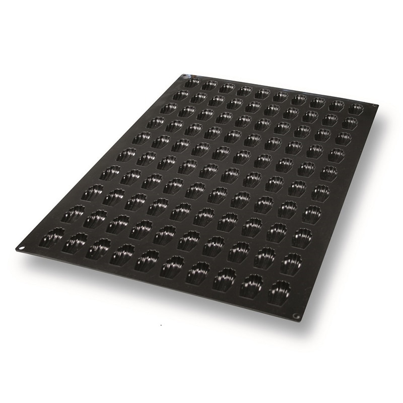 パシフィック洋行　製菓シリコン型　ミニマドレーヌ 100取 2SI-SQ018　1個（ご注文単位1個）【直送品】