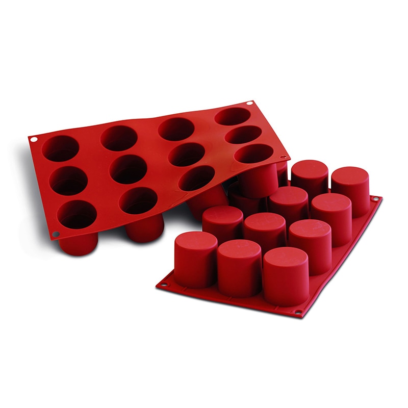 パシフィック洋行　製菓シリコン型　12個取 SF098　シリンダー48 1個（ご注文単位1個）【直送品】