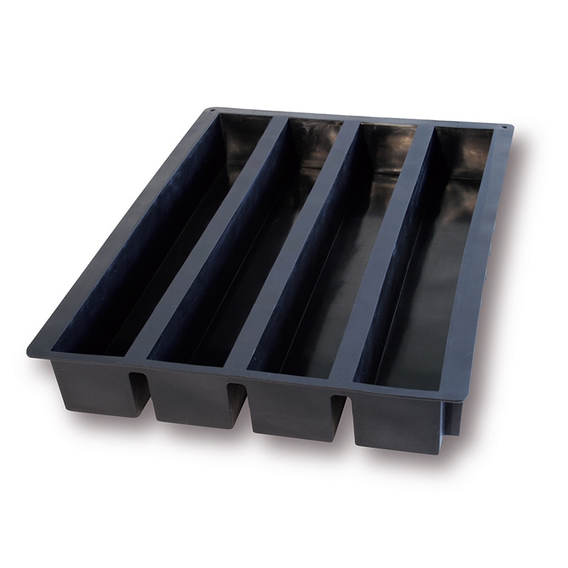 パシフィック洋行　製菓シリコン型　トロンコ　50×70 4取 2SI-SQ016　1個（ご注文単位1個）【直送品】