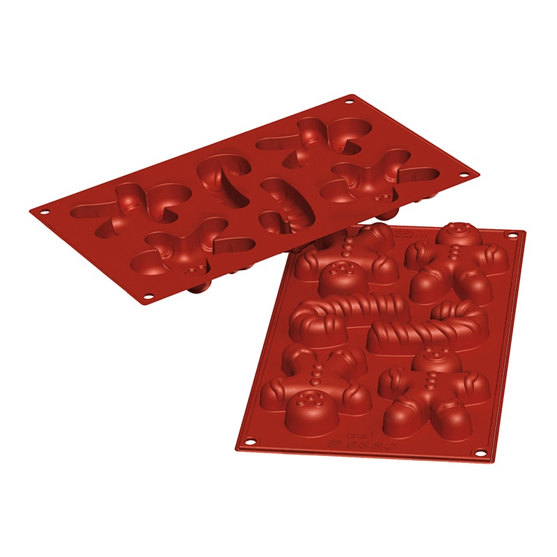 パシフィック洋行　製菓シリコン型　6個取 SF106　ジンジャーマン 1個（ご注文単位1個）【直送品】