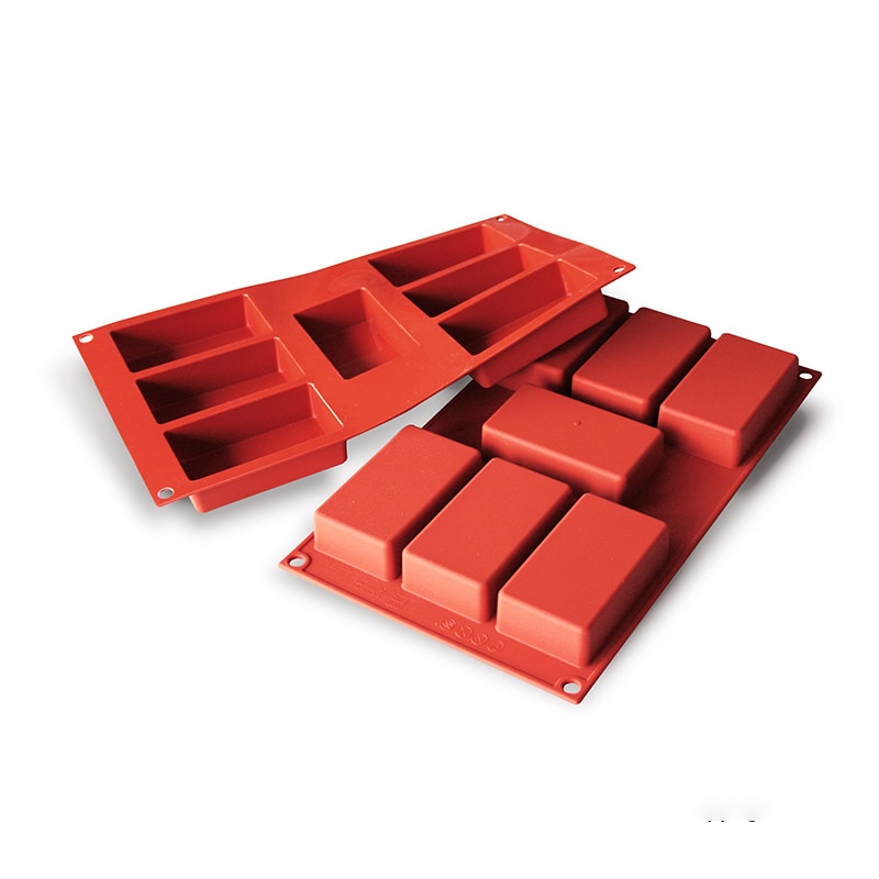 パシフィック洋行　製菓シリコン型　7個取 SF110　レクタングラー 1個（ご注文単位1個）【直送品】