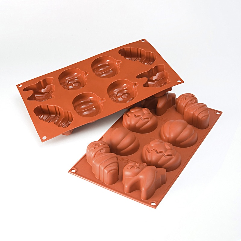 パシフィック洋行　製菓シリコン型　8個取 SF116　ハロウィン 1個（ご注文単位1個）【直送品】