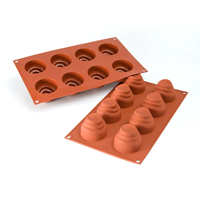 パシフィック洋行　製菓シリコン型　8個取 SF113　フルー 1個（ご注文単位1個）【直送品】