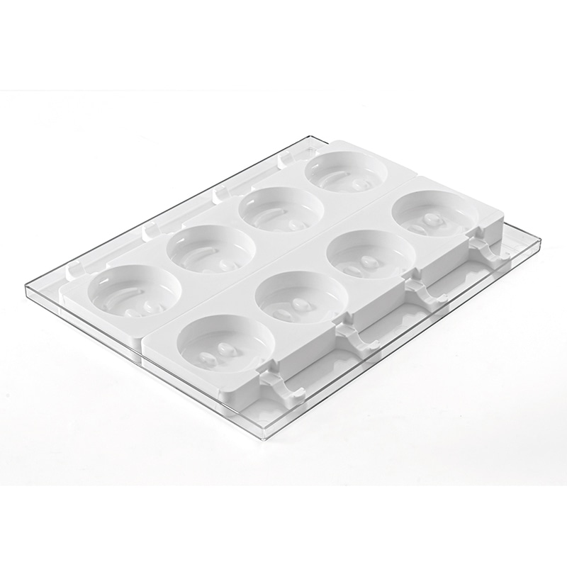 パシフィック洋行　製菓シリコン型　ステッコフレックス スマイル　4取　2枚入 2SI-GEL07　1個（ご注文単位1個）【直送品】