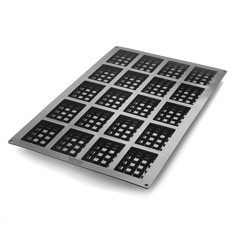 パシフィック洋行　製菓シリコン型　ワッフルクラシック 20取 2SI-SQ052　1個（ご注文単位1個）【直送品】