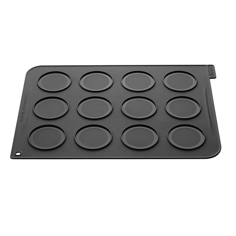 パシフィック洋行　製菓シリコン型　マカロンシート　ビッグ　丸 グレー　12取 2SI-WOP01　1個（ご注文単位1個）【直送品】