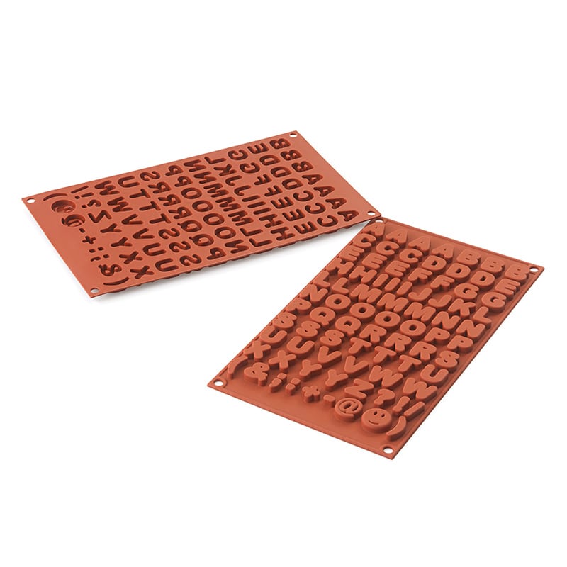 パシフィック洋行　製菓シリコン型　81個取 SF169　チョコABC 1個（ご注文単位1個）【直送品】